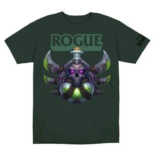 World of Warcraft Rogue Crest Green TShirt Size Large Official Blizzard Gear NWT